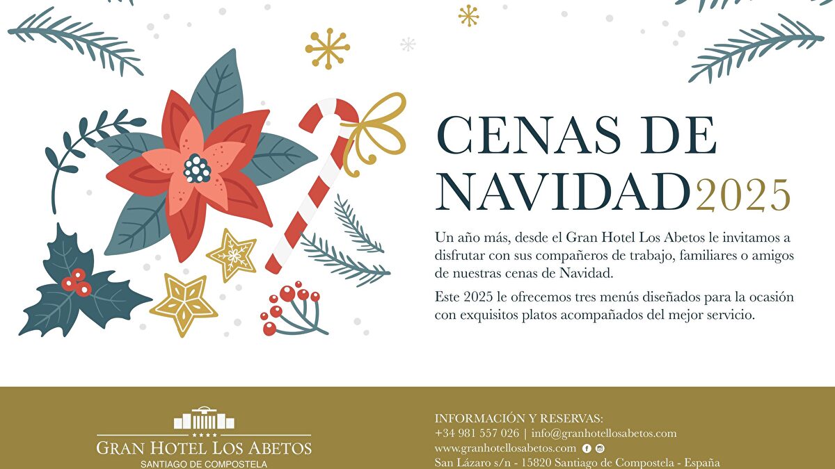 El Gran Hotel Los Abetos, en Santiago de Compostela, se prepara para la Navidad