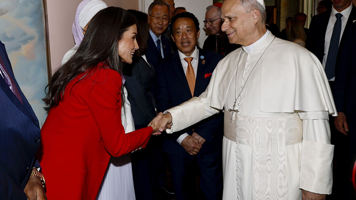 El reencuentro de la Reina Letizia con León XIV y Georgia Meloni en el Día Mundial de la Alimentación en Roma