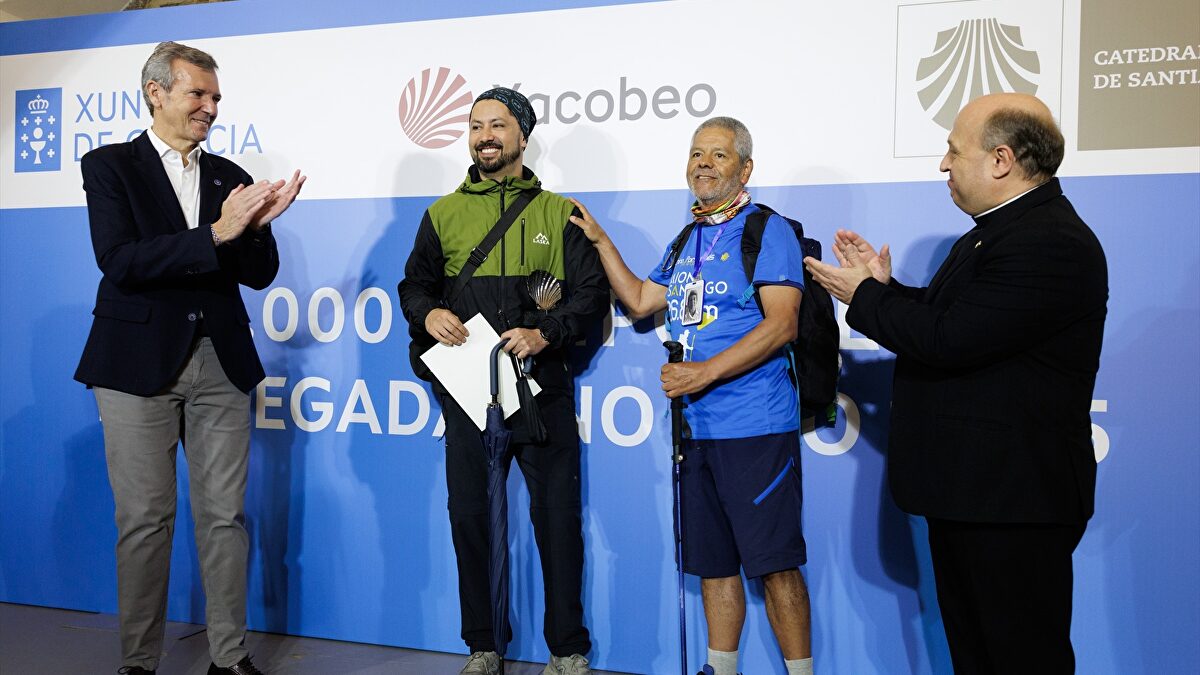 El peregrino 500.000 llega a Santiago. Galicia supera esta cifra en octubre por primera vez en la historia