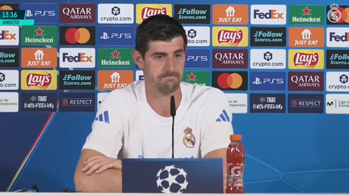 Courtois le pasa la mano blanca a Laporta por la cara: "Dice lo que dice por el caso Negreira"