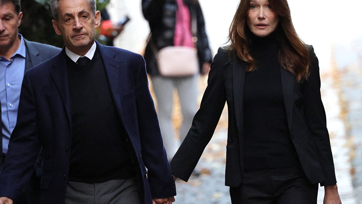 Una desolada Carla Bruni acompaña a Sarkozy a la prisión de La Santé