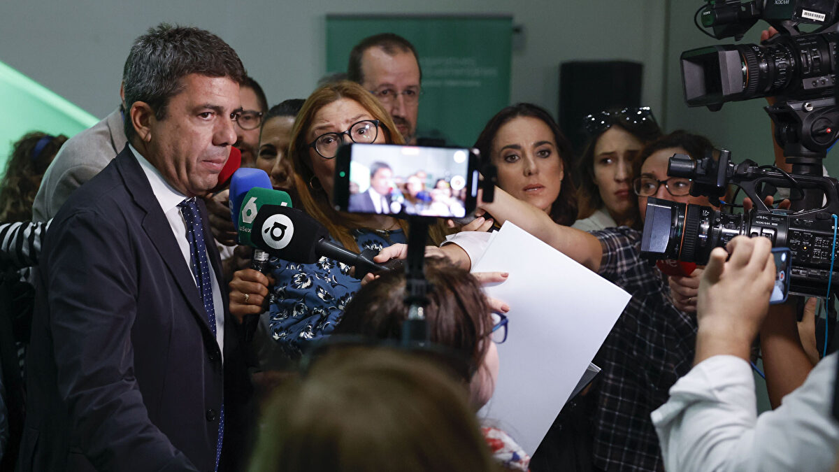 Mazón comparecerá ante la prensa en días tras abrir un tiempo de  reflexión 