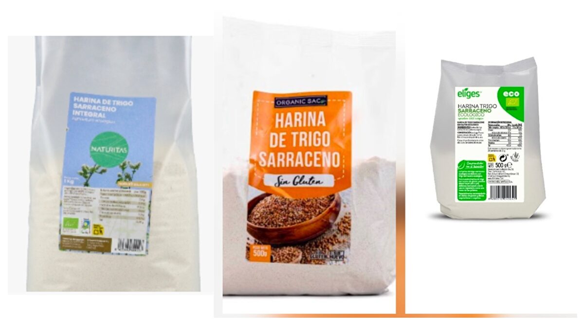 La AESAN amplía la alerta por gluten en harinas de trigo sarraceno a nuevas marcas y lotes