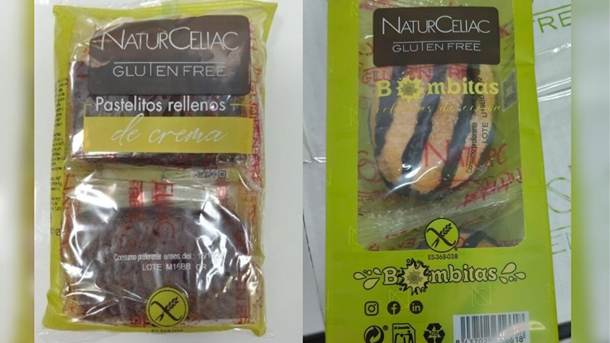 La AESAN amplía la retirada de productos de NaturCeliac por riesgo para alérgicos a la leche