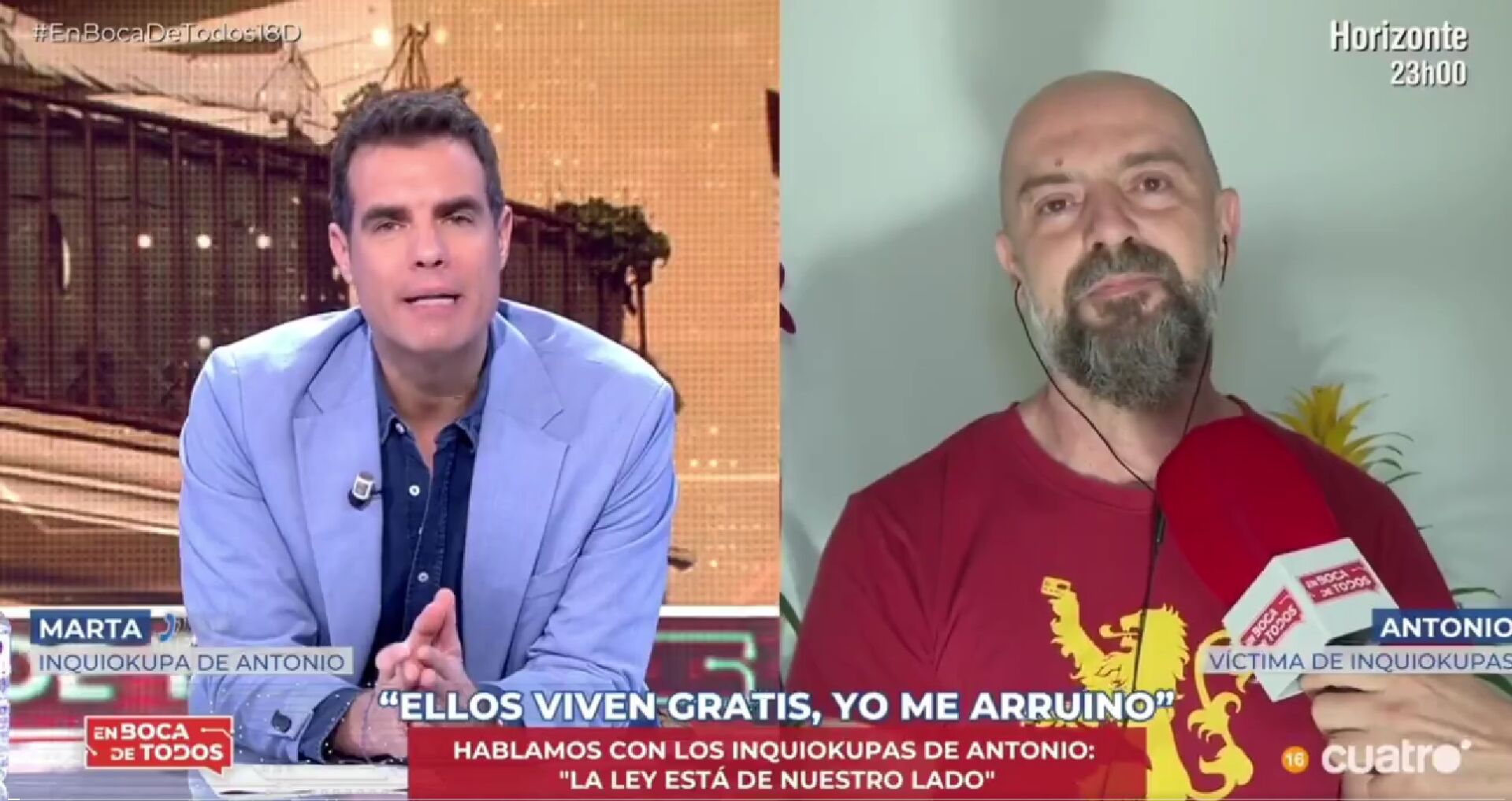 La tomadura de pelo de unos inquiokupas con trabajo al propietario: "La ley está de nuestro lado"