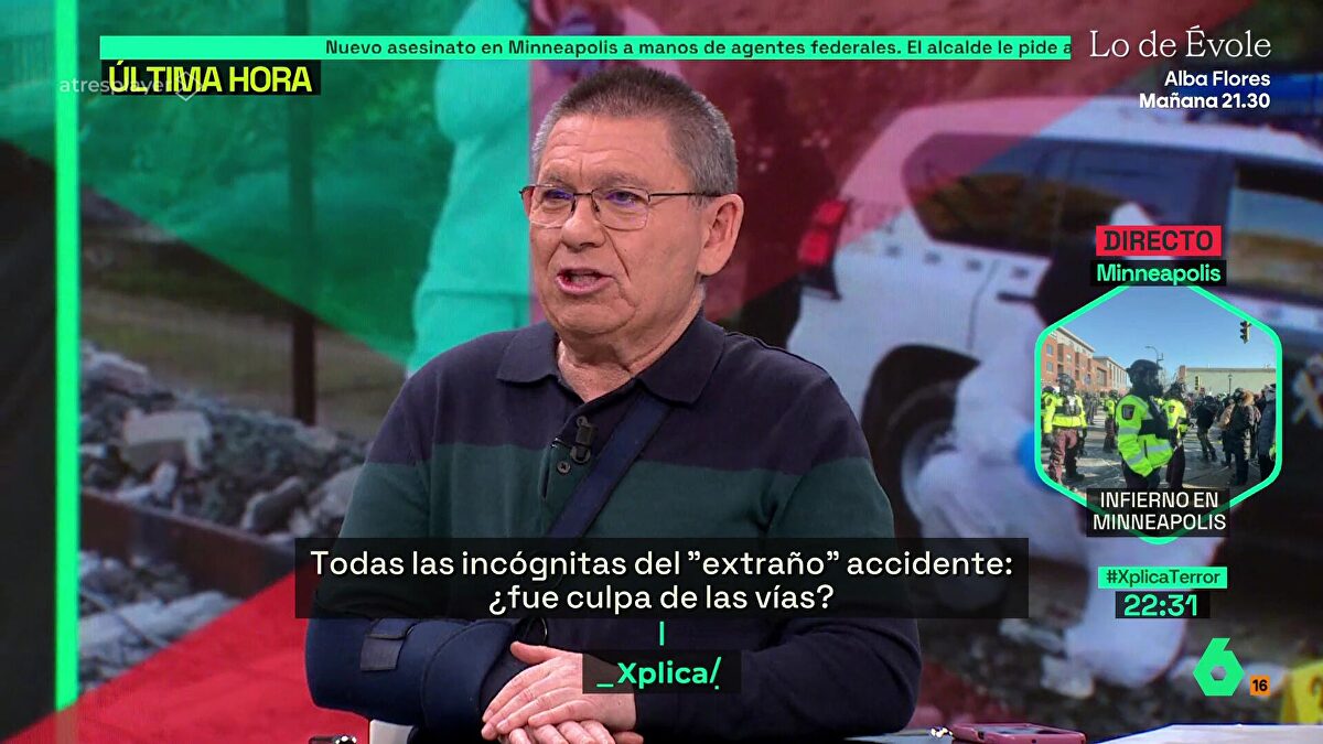 El maquinista de La Sexta es de IU y culpa de los accidentes de tren al cambio climático y a la mala casualidad