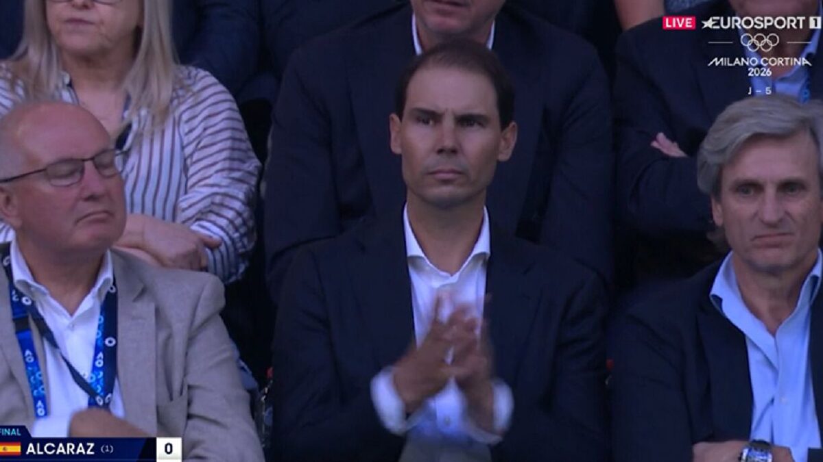 Rafa Nadal, presente en la final entre Djokovic y Alcaraz