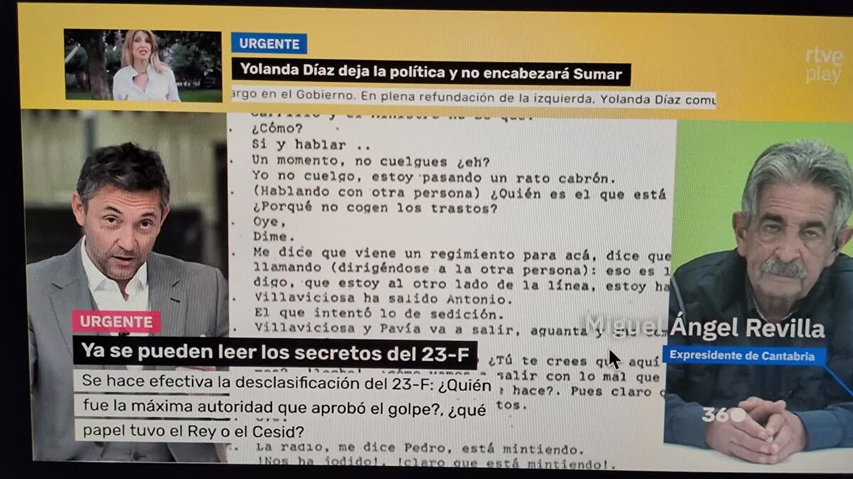 Javier Ruiz atribuye a Sabino Arana un papel clave para frenar el 23-F