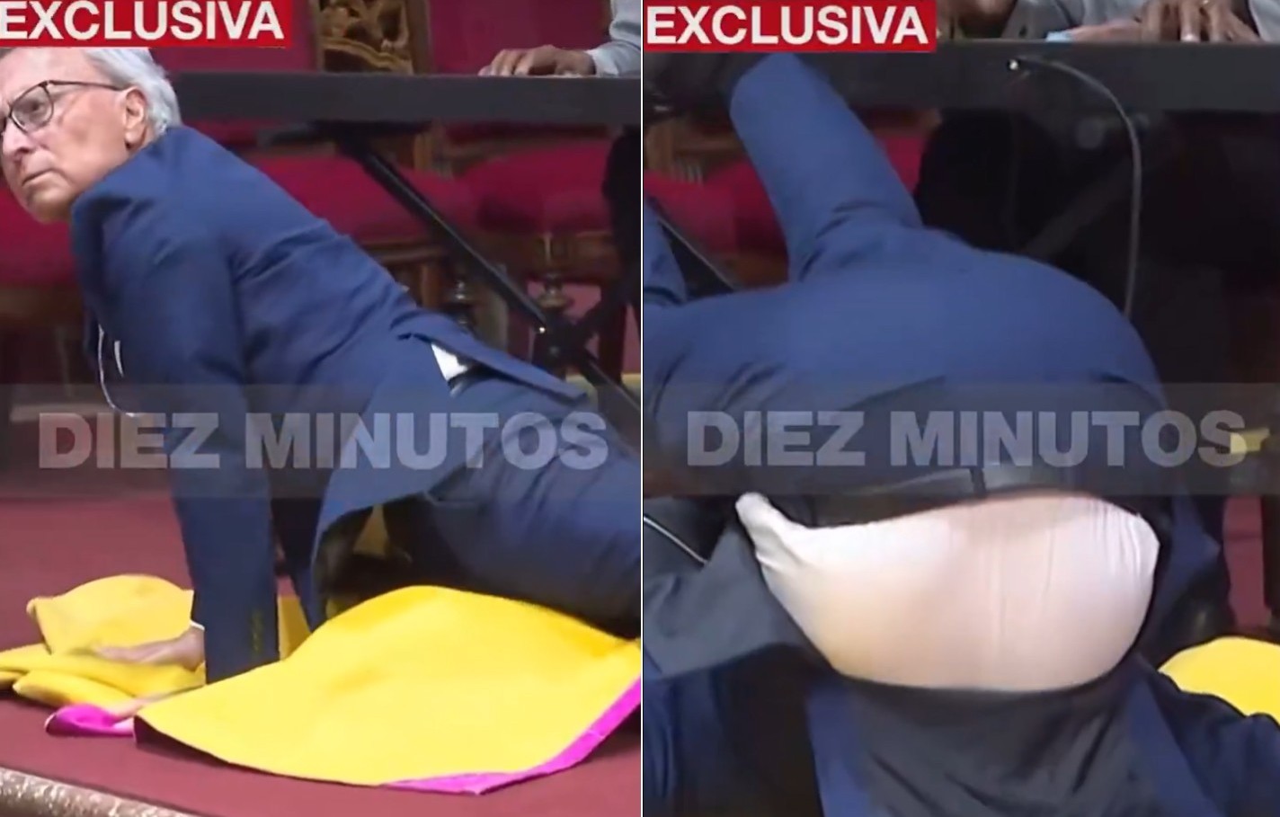 El impactante show de contorsionismo de José Ortega Cano durante un acto benéfico