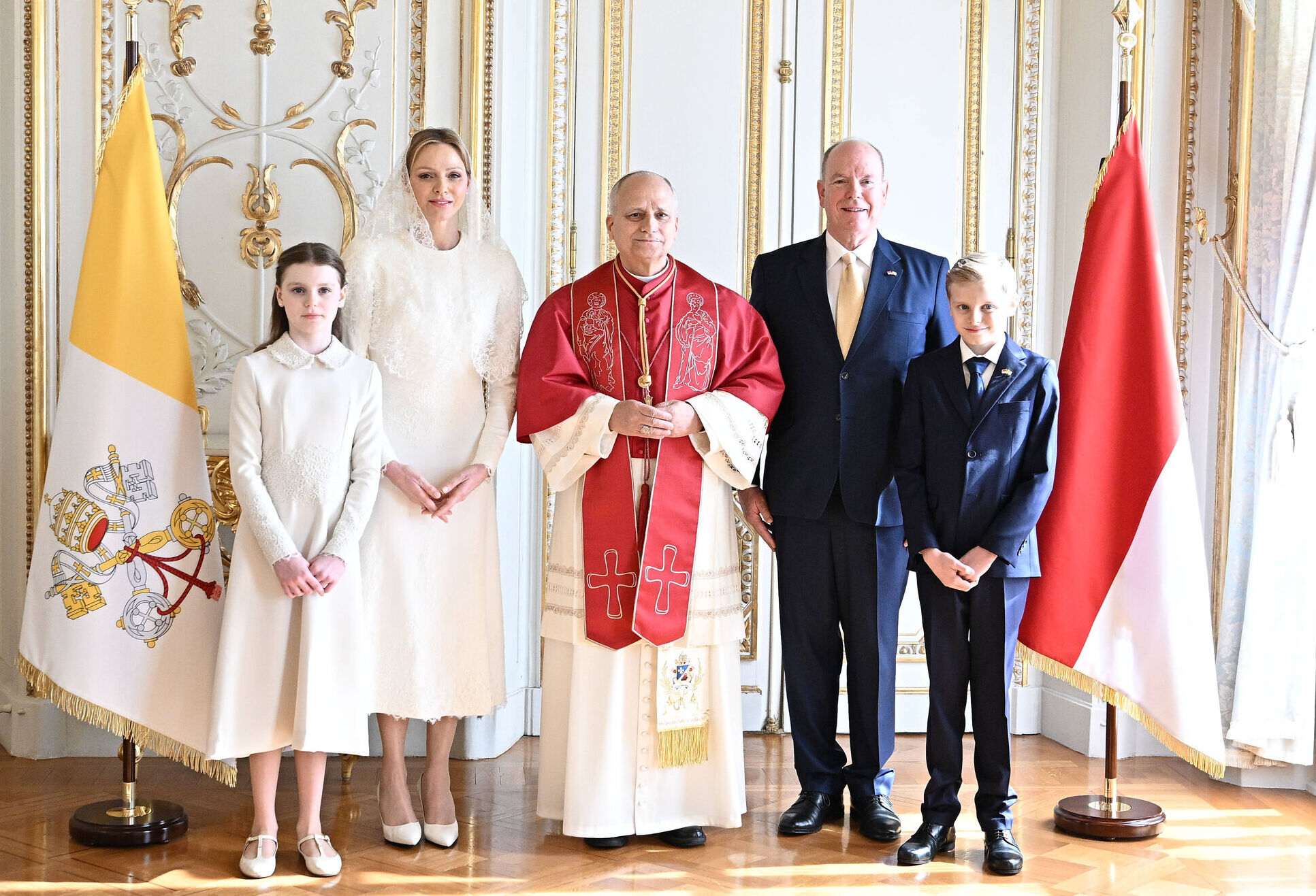 Histórica visita de Léon XIV a Mónaco, con los príncipes Jacques y Gabriela como protagonistas