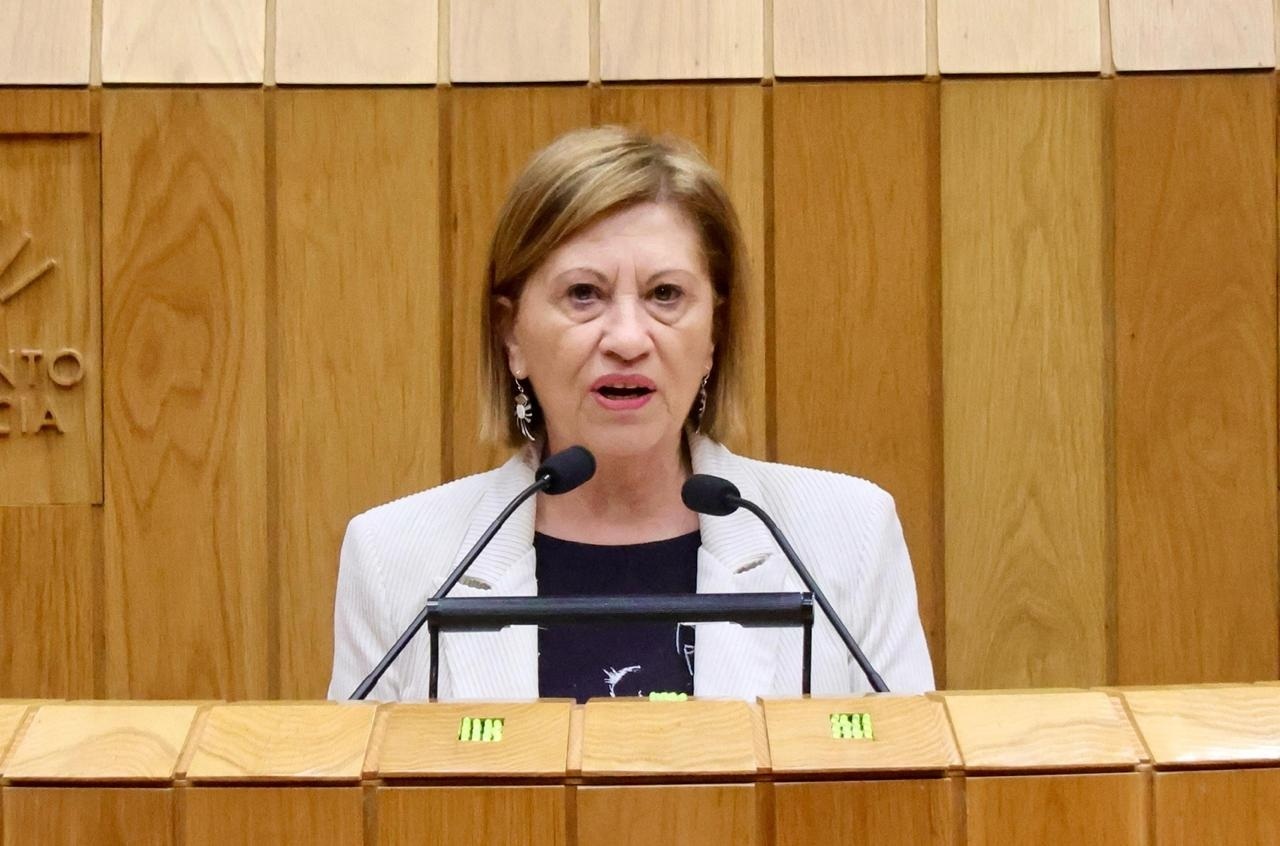 Elena Espinosa, viceportavoz del PSdeG en la Cámara gallega, oficializa su renuncia como diputada