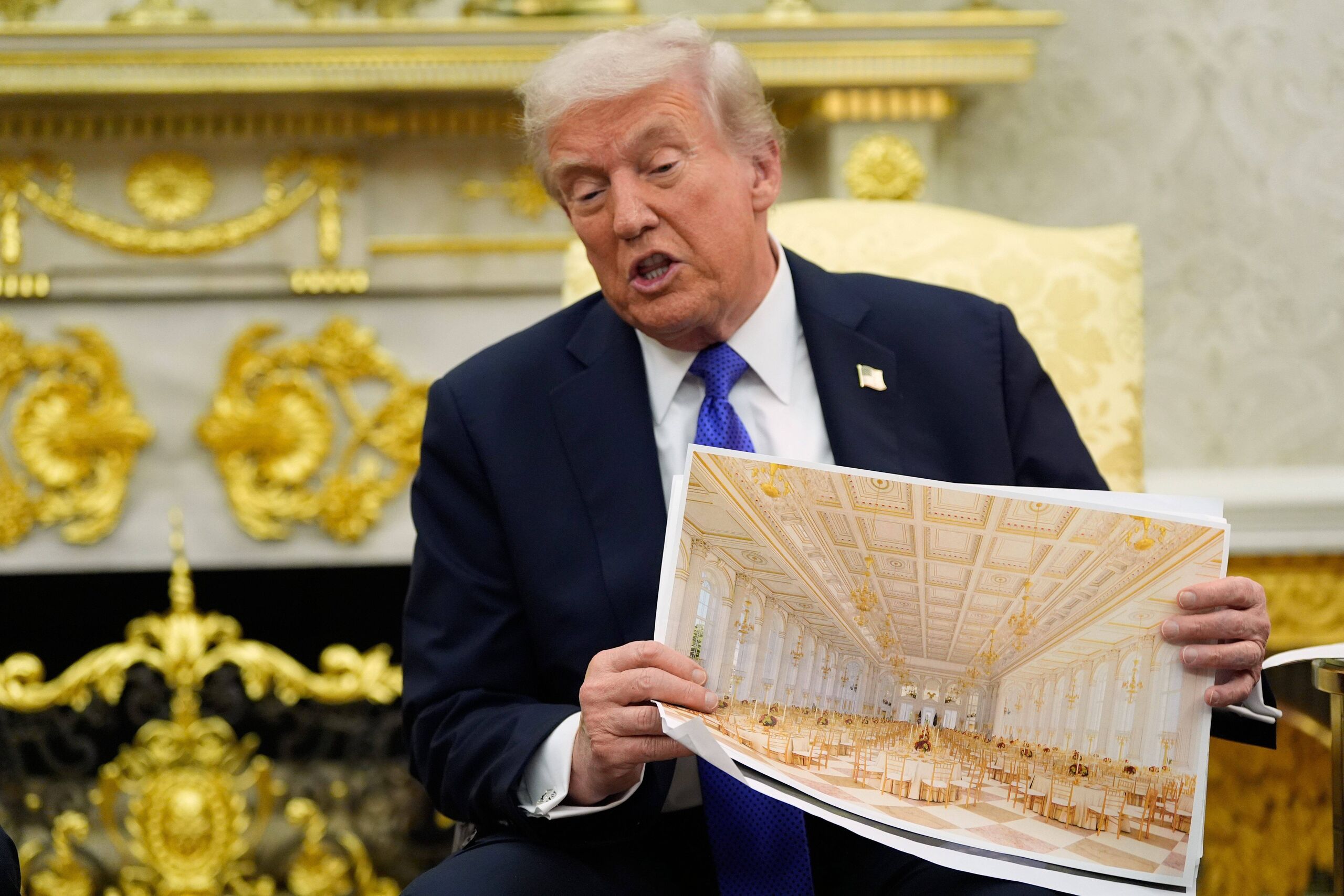 Un juez frena la construcción del salón de baile de Trump en la Casa Blanca