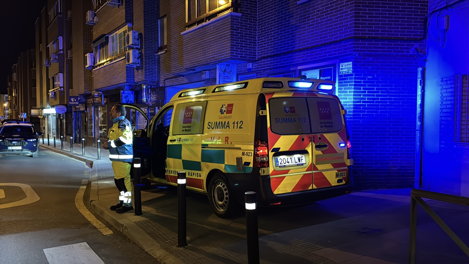 Herido grave un hombre de 58 años en un intento de atraco a su comercio en Getafe