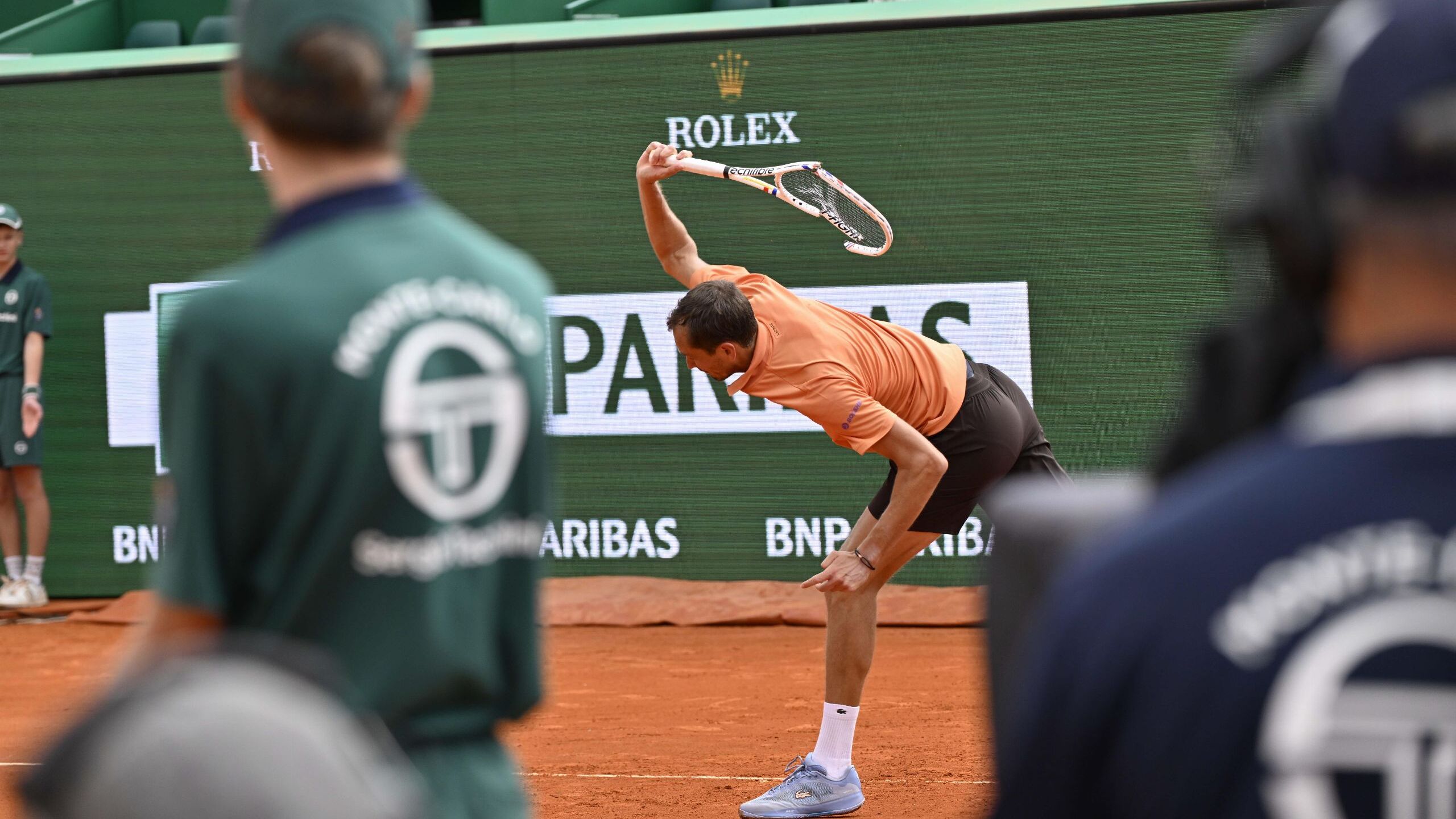 Medvedev pierde los papeles en pleno partido ante Matteo Berrettini