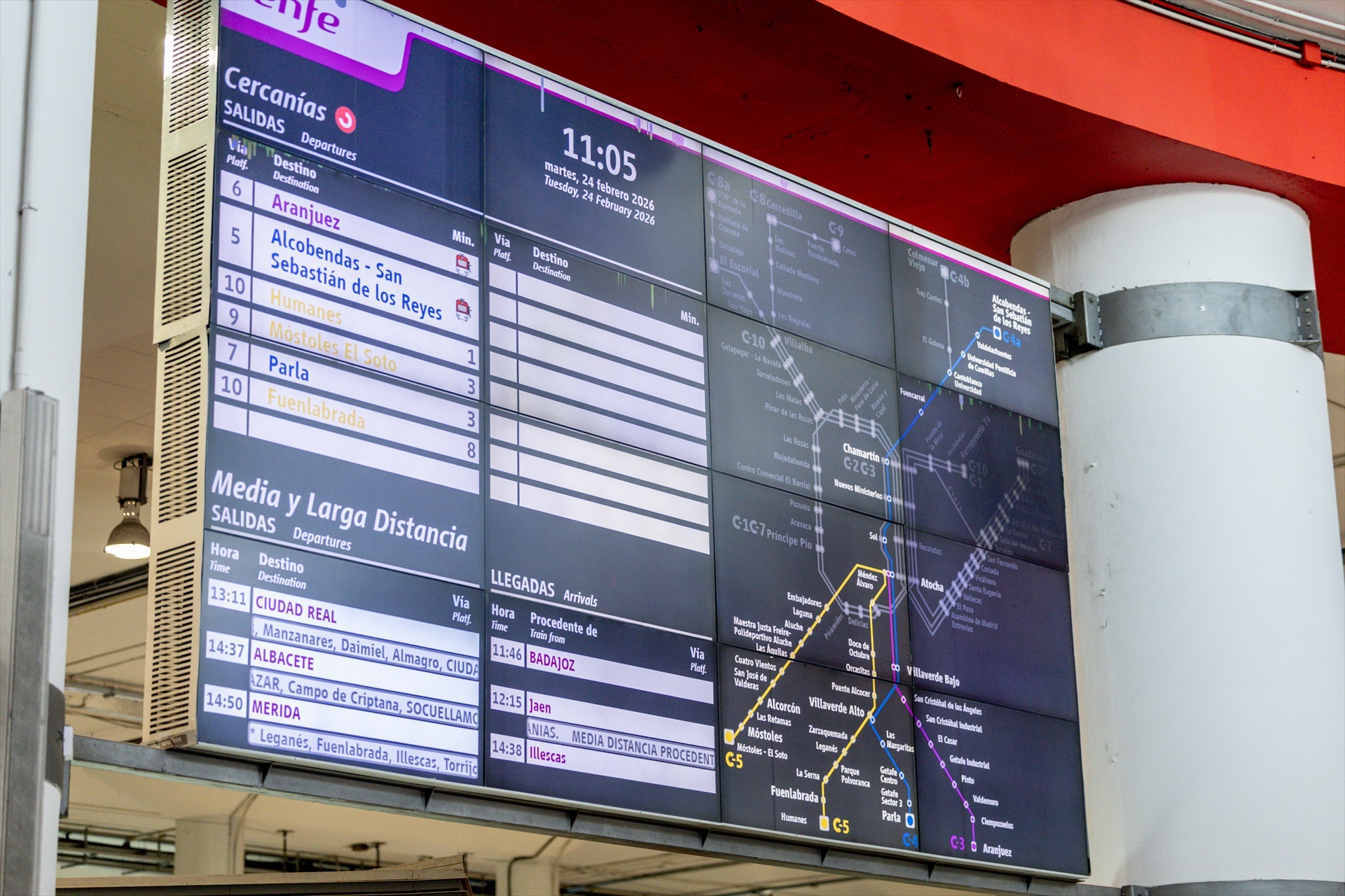 La C-5 modifica su recorrido por obras: qué días y a qué hora tendrás que hacer transbordo