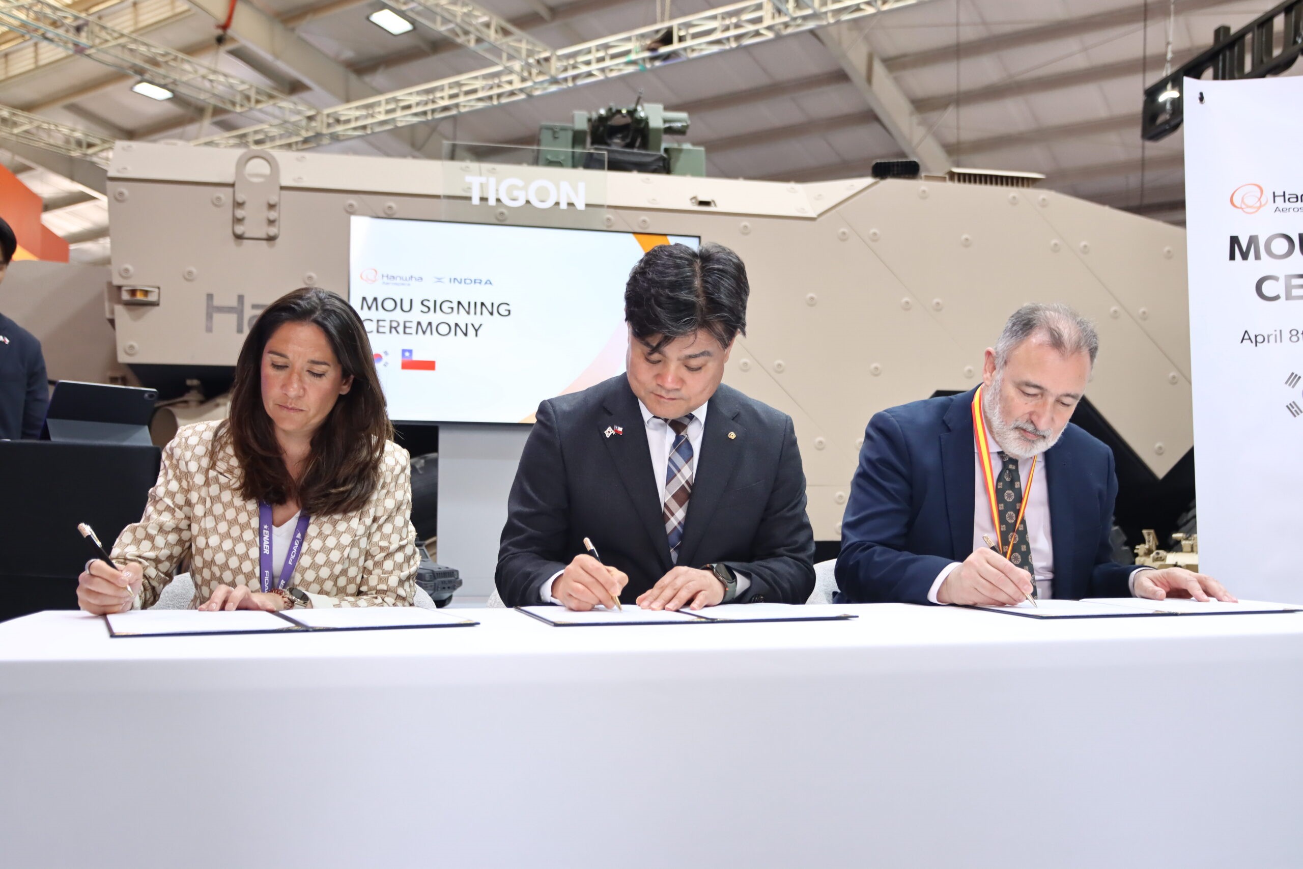 Indra y la surcoreana Hanwha cierran un acuerdo para desarrollar proyectos conjuntos de Defensa en Hispanoamérica