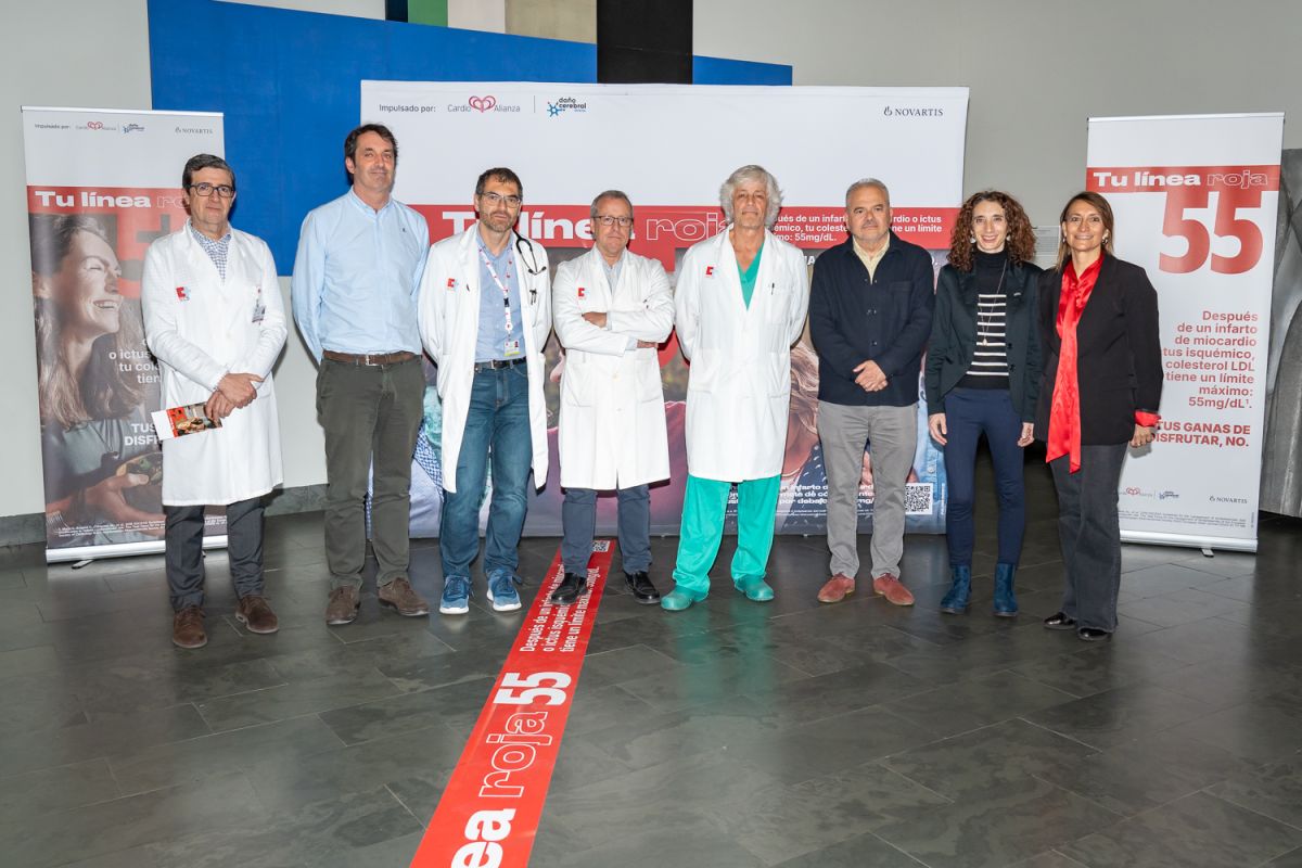La campaña de prevención del colesterol 'Tu Línea Roja 55' llega al Hospital Universitario Marqués de Valdecilla