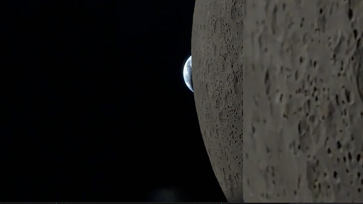 La Tierra desaparece tras la Luna: el regalo que nos deja un astronauta de Artemis II