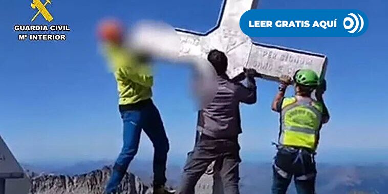 Vandalismo anticatólico: aparecen destrozadas dos cruces en los pirineos