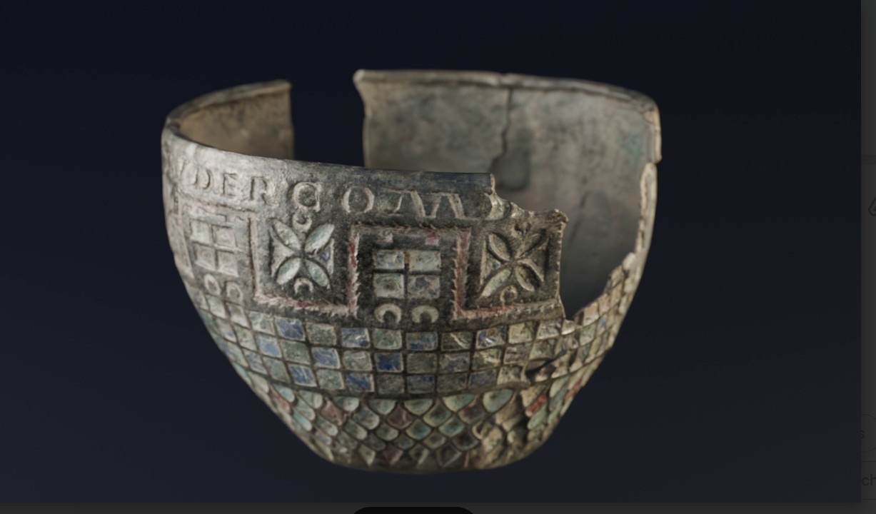 Hallan en Soria una copa romana única: el recuerdo de un soldado hispano en el Muro de Adriano