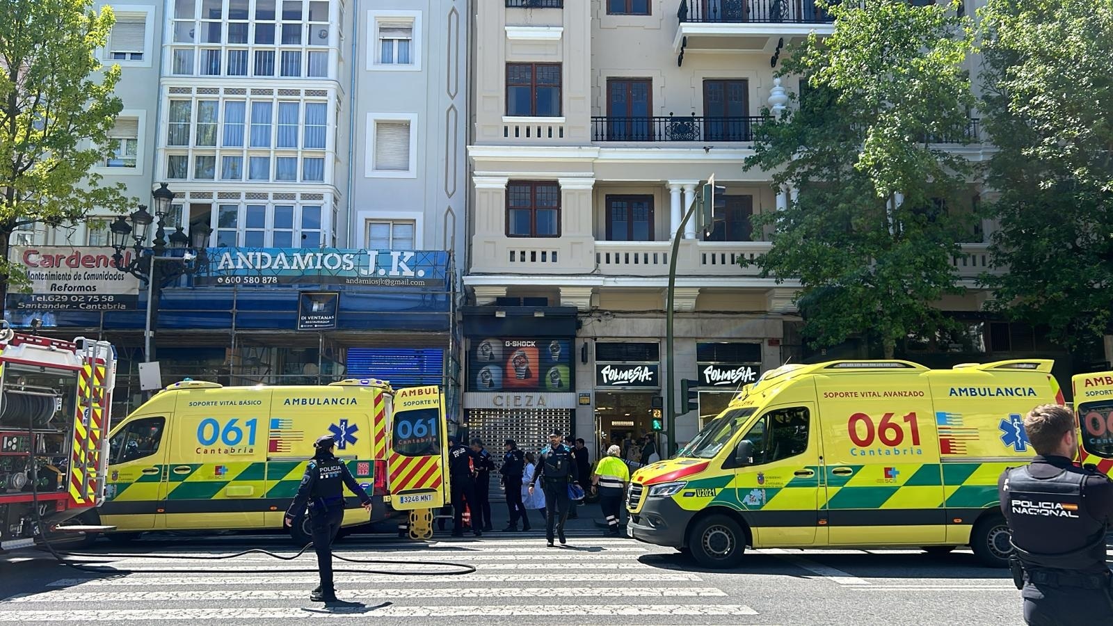 Atropello múltiple frente al Ayuntamiento de Santander: un conductor drogado arrolla a tres mujeres
