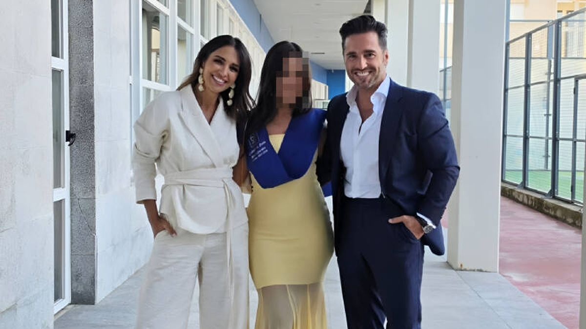 Paula Echevarría y David Bustamante, juntos en la graduación de su hija: "Tus papis estamos orgullosos"