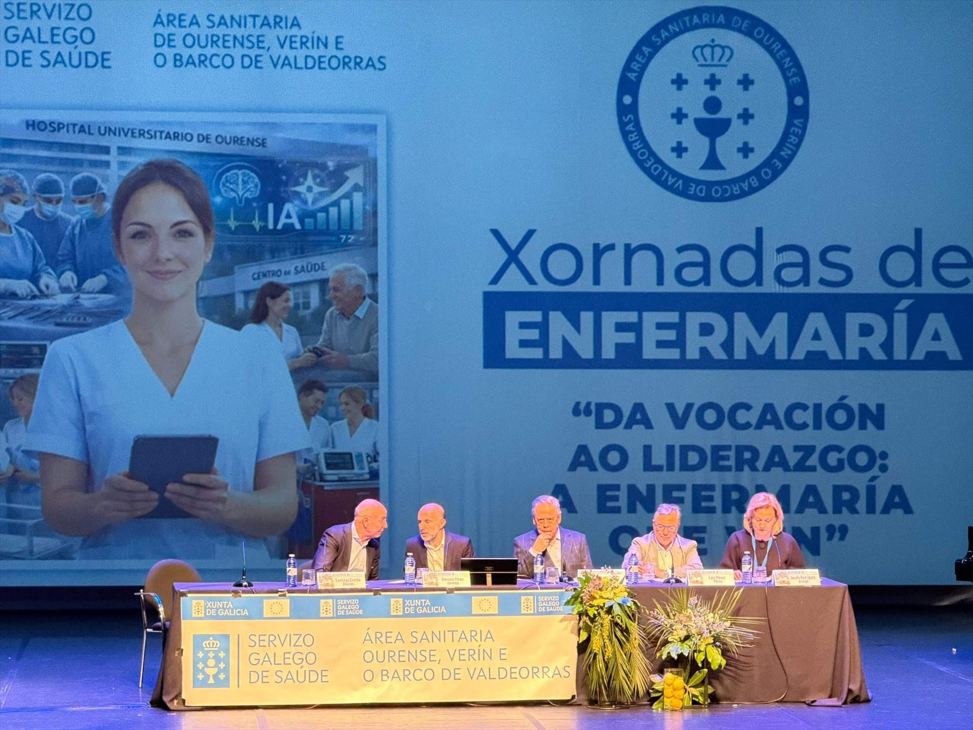 Caamaño eleva la enfermería en Galicia como 'referente' en 'cuidado integral y asistencial'