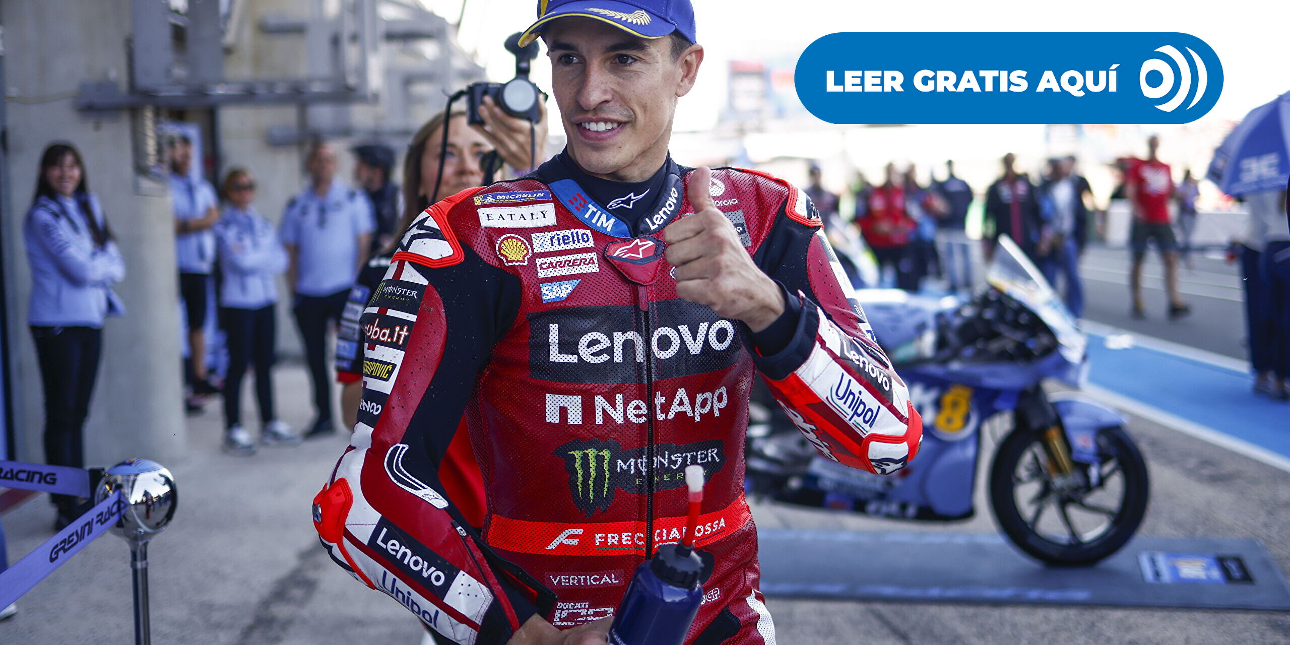 Marc Márquez vuelve a mostrar su orgullo de ser español: "¿A qué quieres que te gane?"