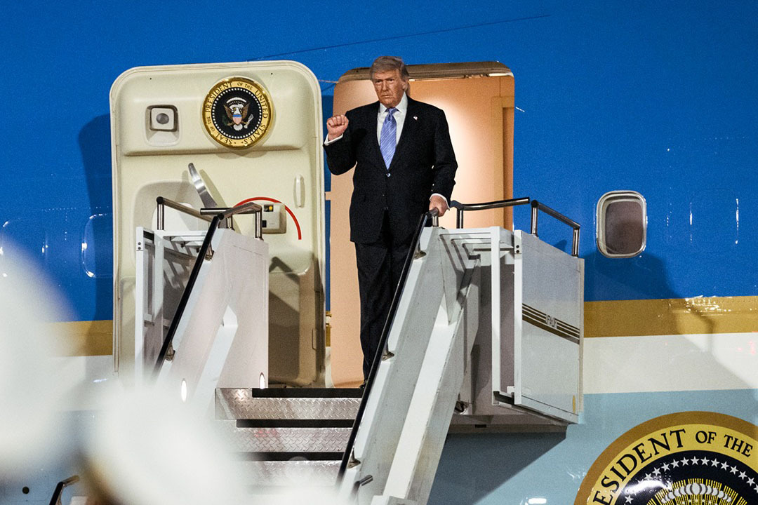 La histórica visita de Trump a China, en imágenes