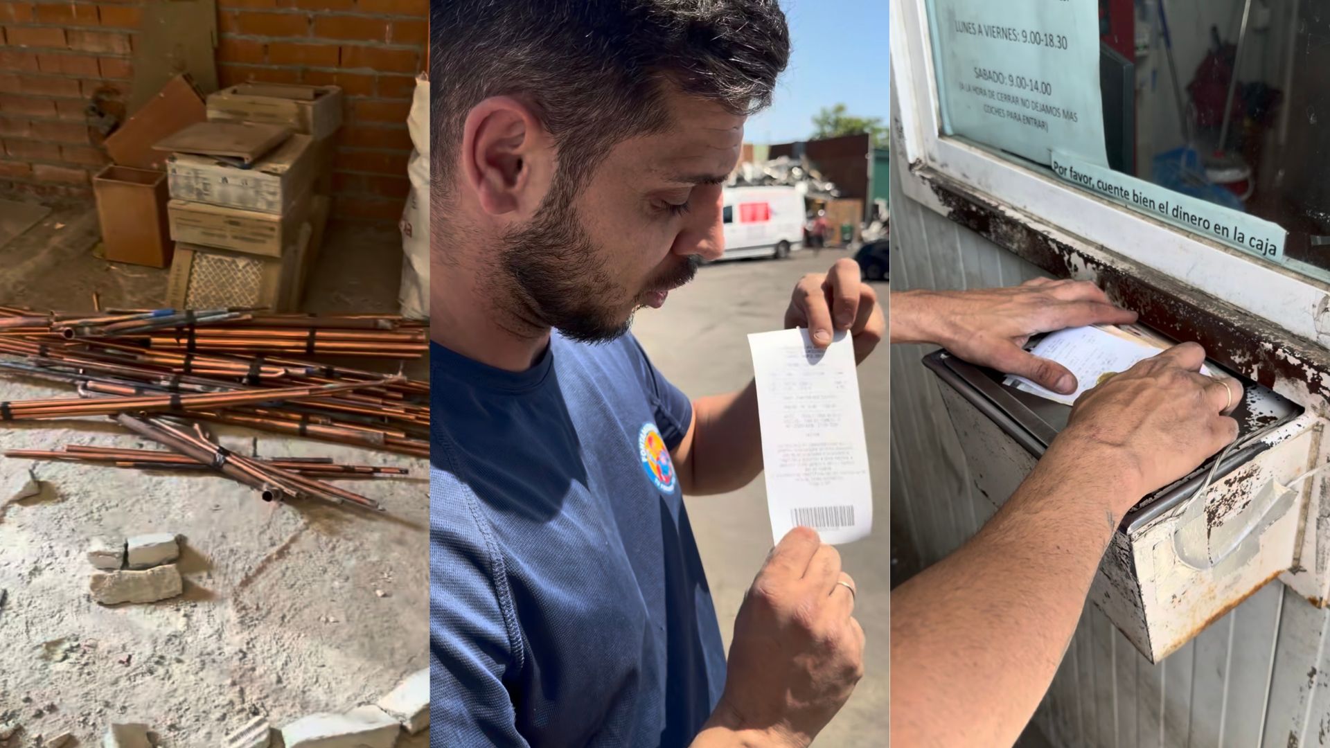 Santi, un fontanero, desvela el negocio oculto en el cobre tras desmantelar la instalación antigua de un chalet