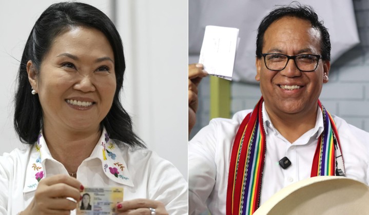 Dos "conteos rápidos" dan un empate técnico en Perú con el r
