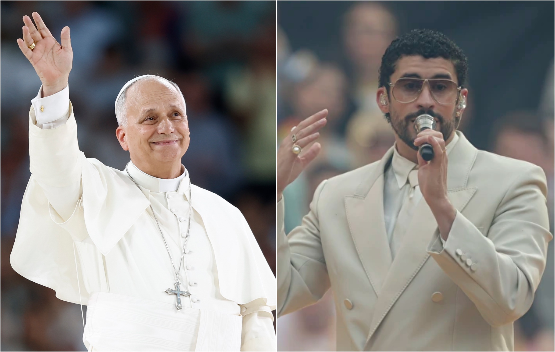 El Papa León XIV se reunió con Bad Bunny en el Bernabéu: así