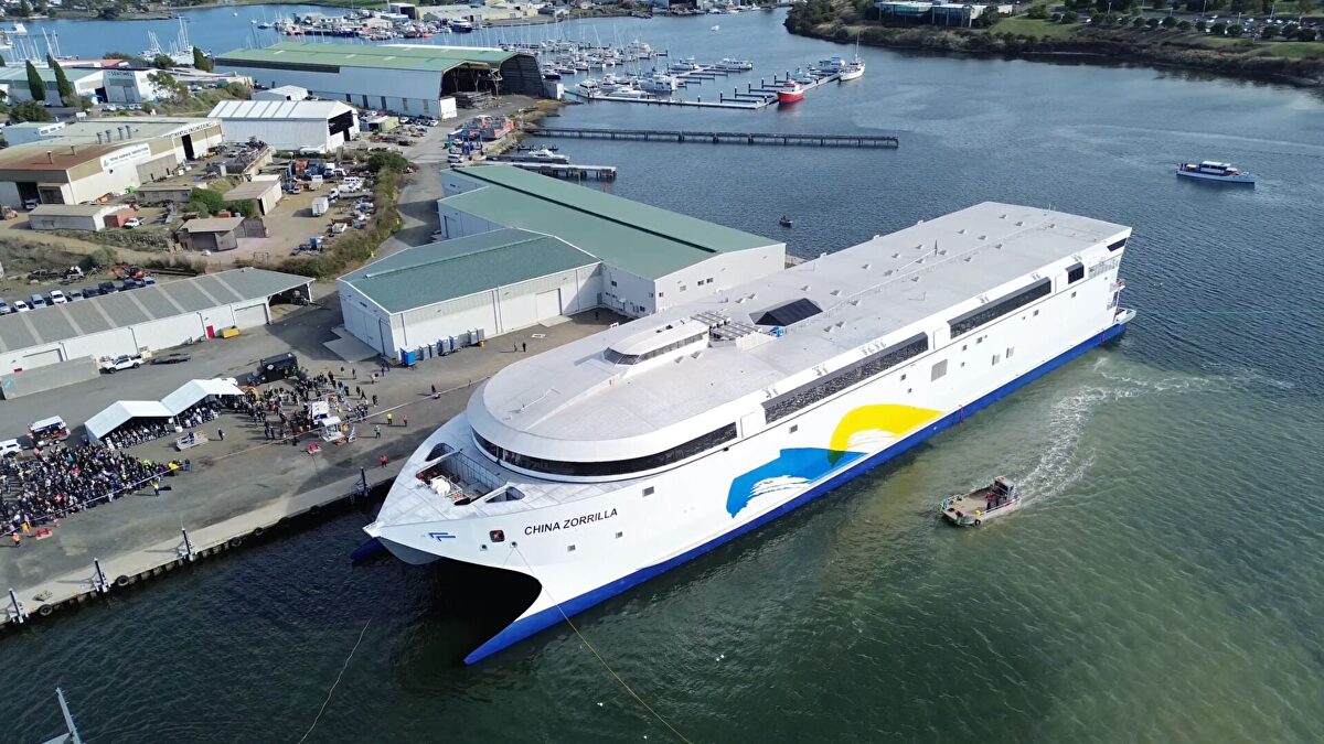 Así es el "China Zorrilla": el ferry eléctrico para 2.100 pasajeros y 225 vehículos