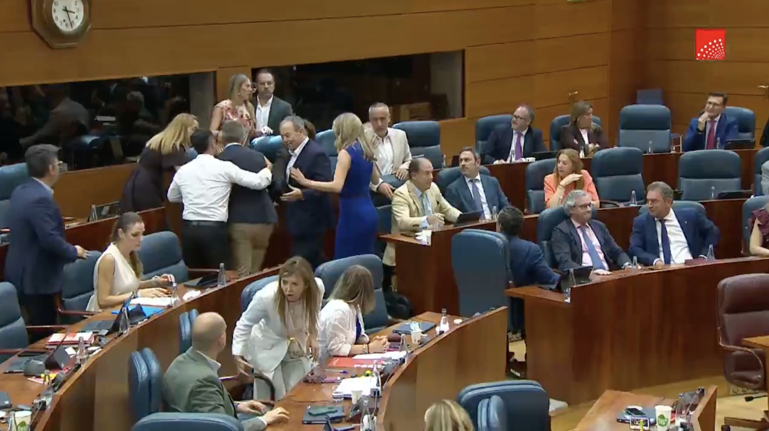 Gritos, expulsión y un encaramiento: diputados del PSOE inte