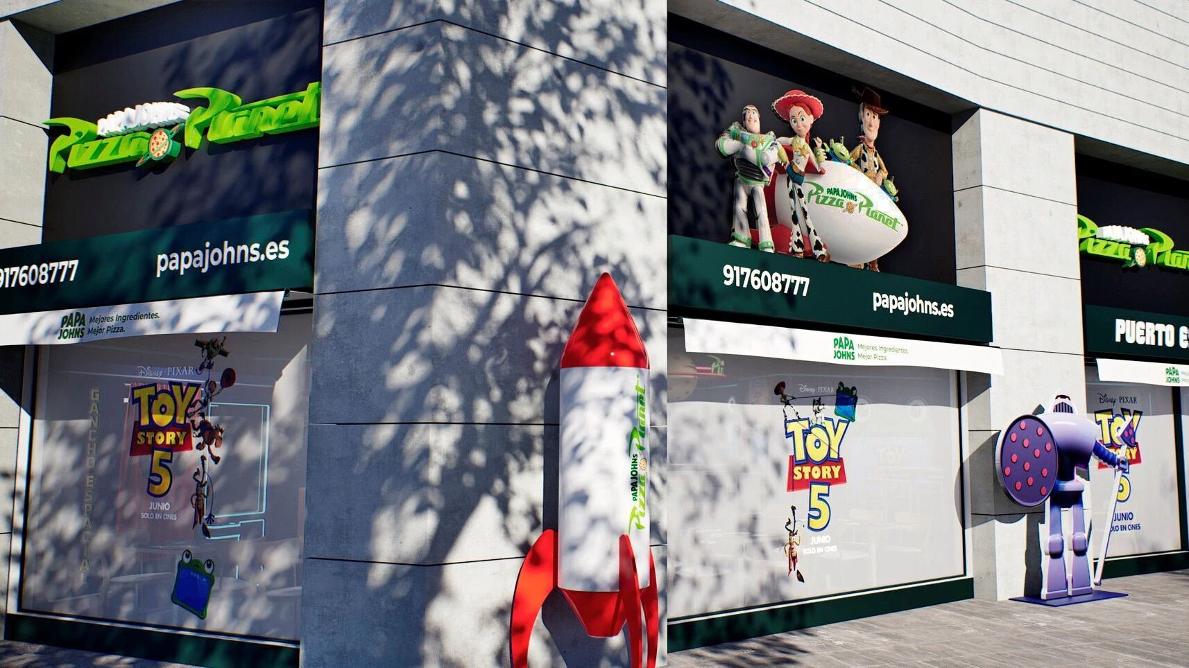 Comer en el Pizza Planet de Toy Story ya es posible sin sali