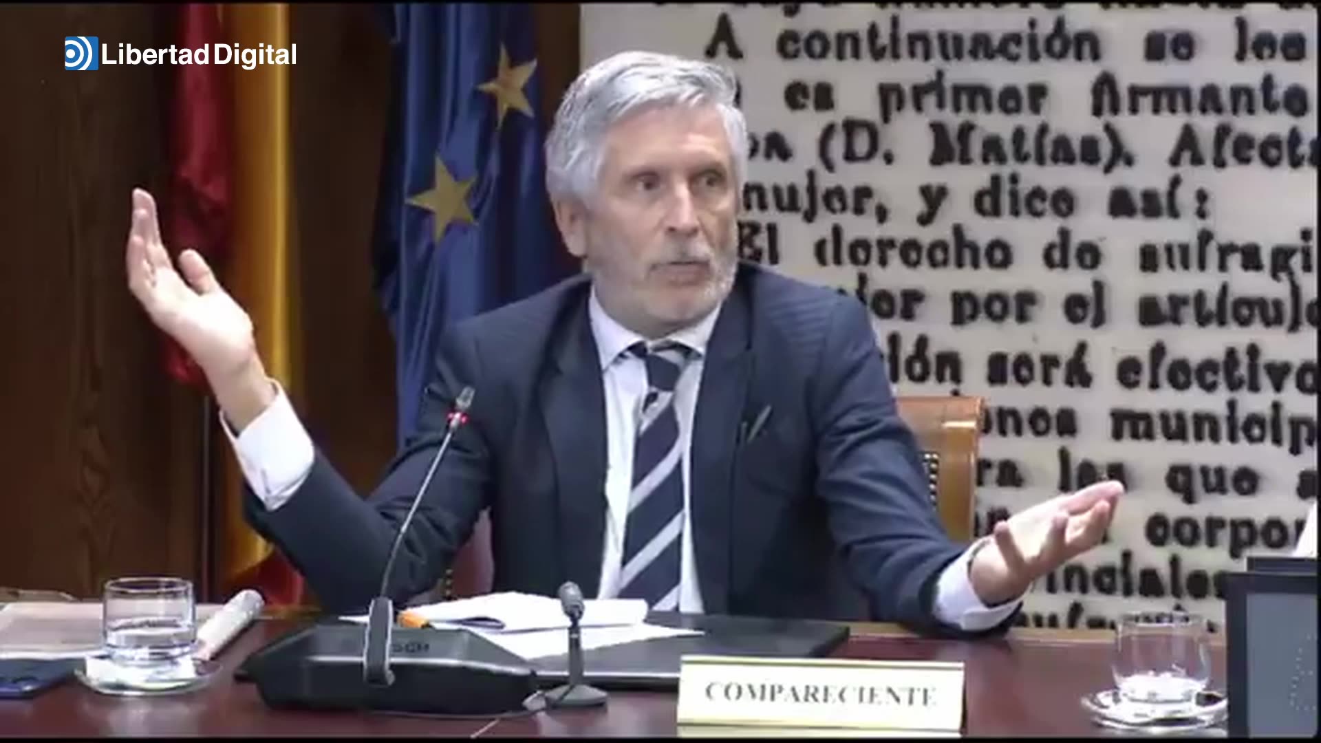 Marlaska respalda a la directora de la Guardia Civil, dice que la trama Leire no entró en Interior y se niega a dimitir