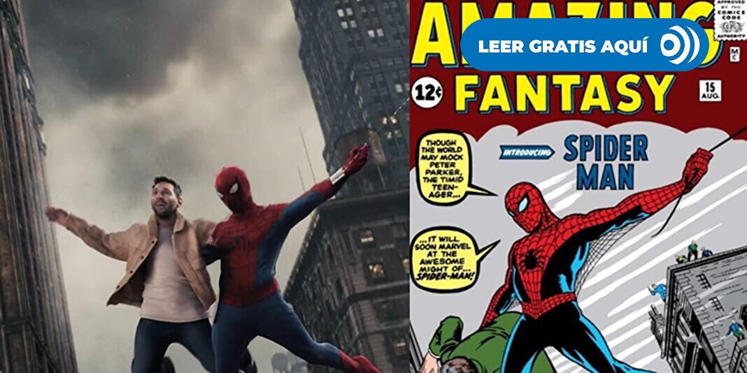 El anuncio de Messi con Spiderman en modo cómic que pone patas arriba las redes sociales