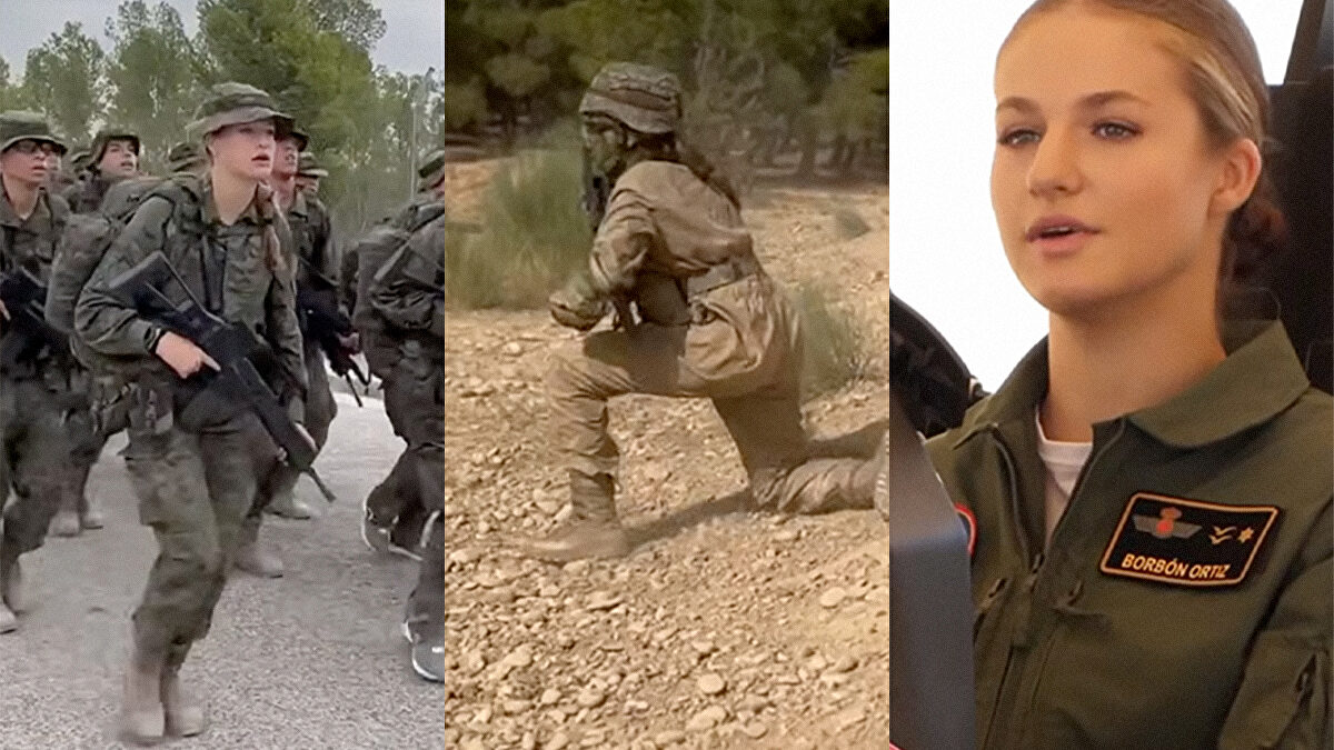 Fuego real y salto paracaidista: Casa Real difunde imágenes inéditas del adiestramiento militar de la Princesa Leonor