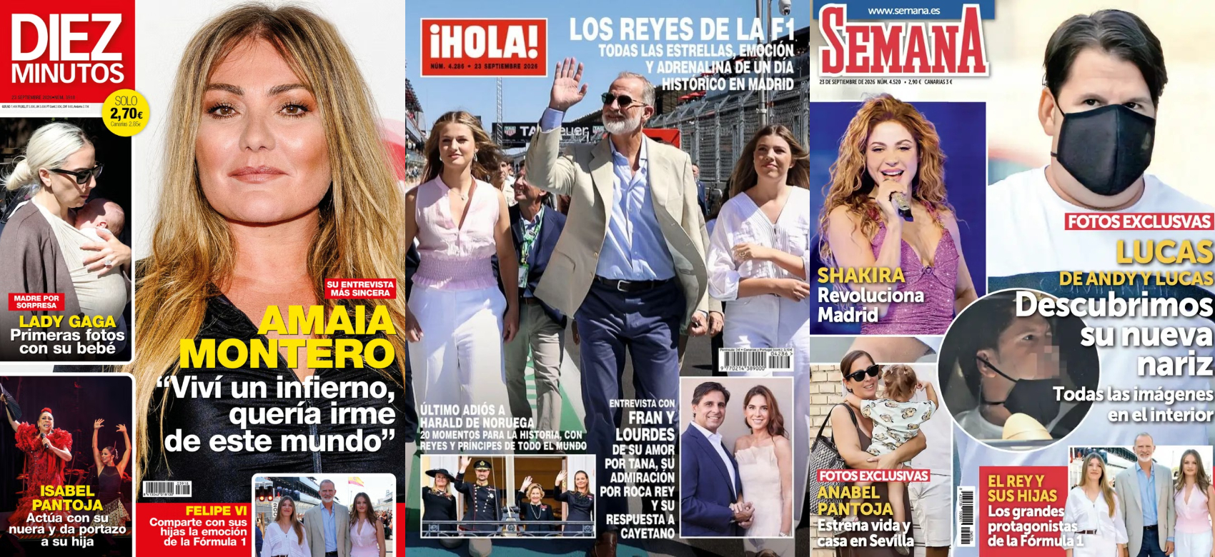 Las portadas de la prensa rosa (16-09-2026)