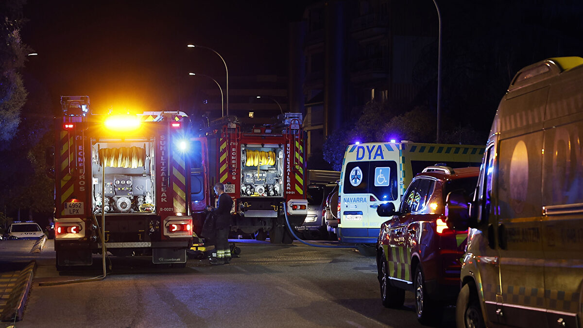 Una fallecida y 18 heridos en el incendio de una clínica psiquiátrica en Pamplona