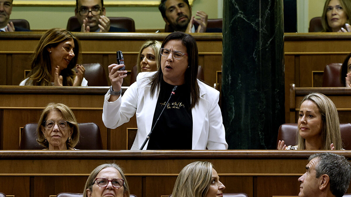El Congreso estudia suspender de sus funciones a Ana Vázquez por mostrar el espray de gas pimienta en el hemiciclo