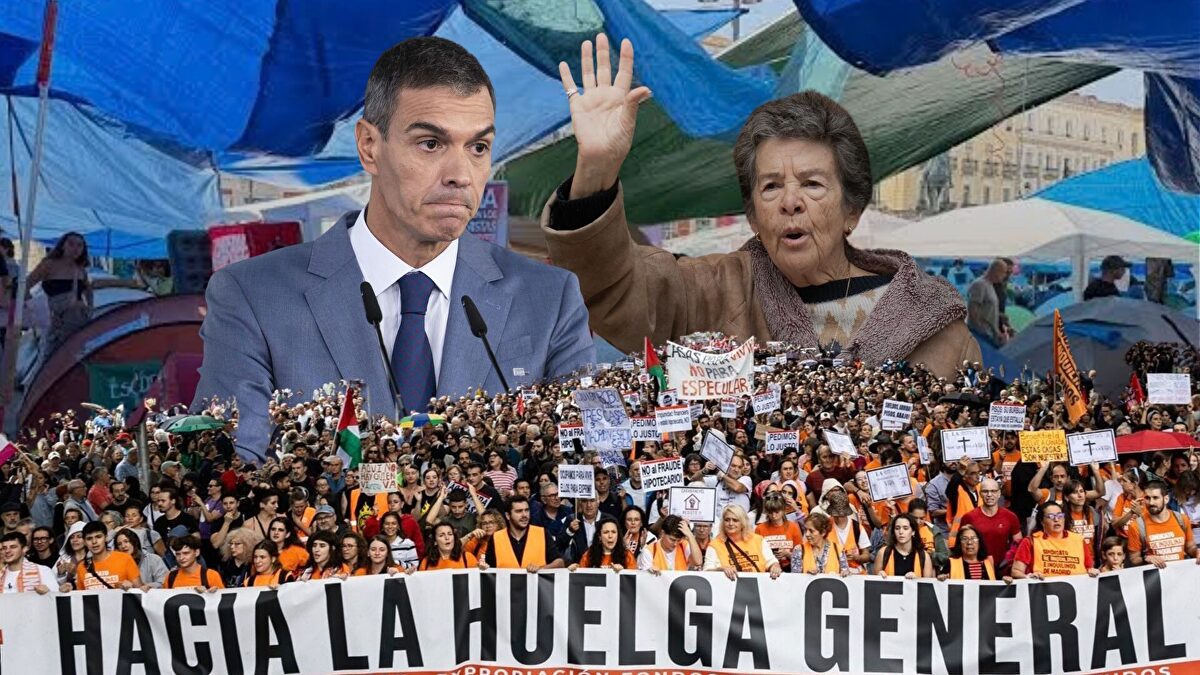 El calendario revolucionario de Sánchez: de la acampada de Sol a la huelga general