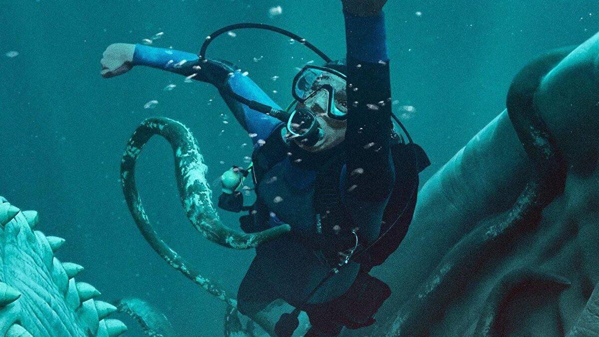 'Whalefall', Crítica en 1 minuto del buzo atrapado en el estómago de una ballena
