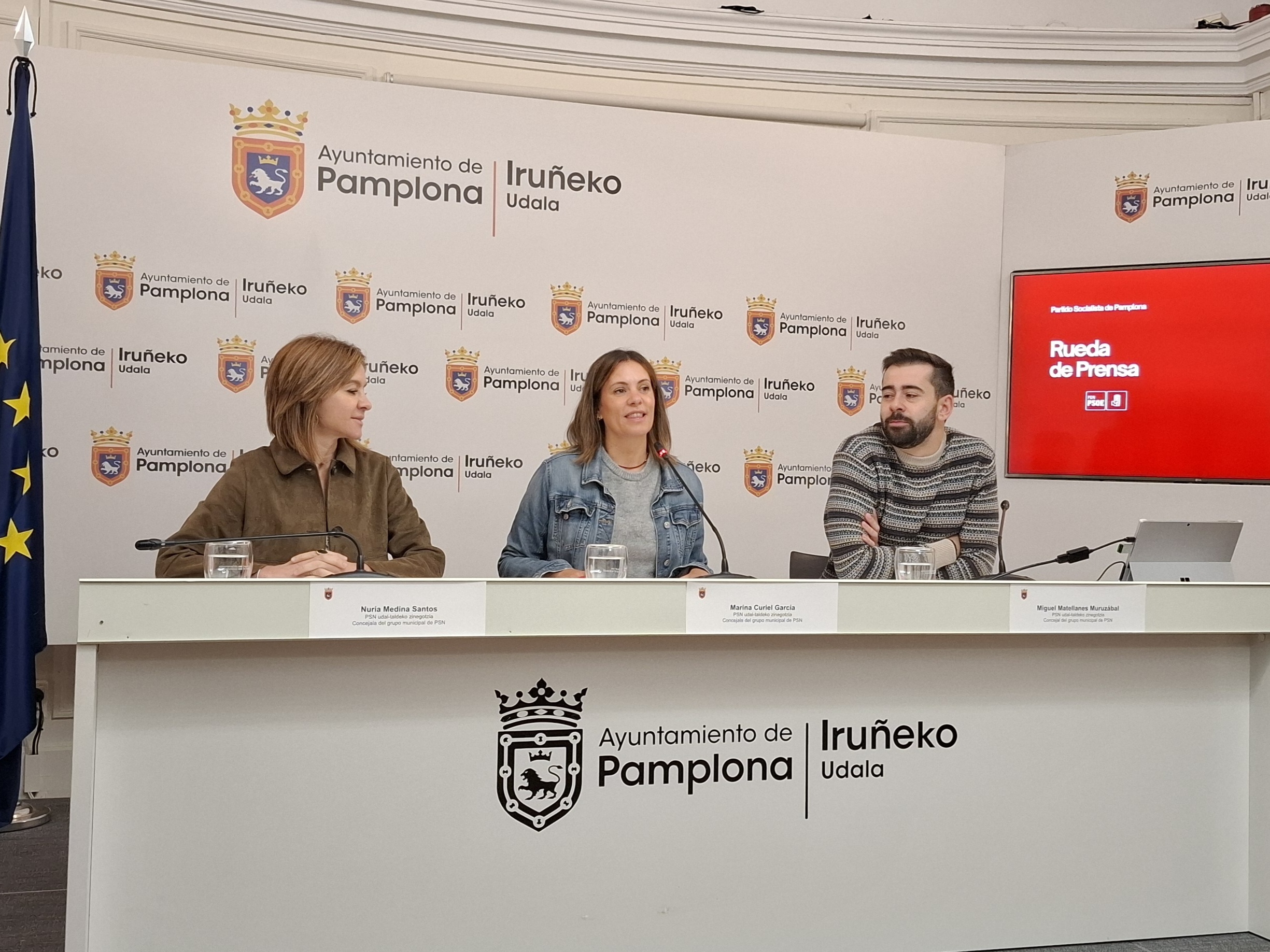Vandalizan el coche de la portavoz del PSN en el Ayuntamiento de Pamplona