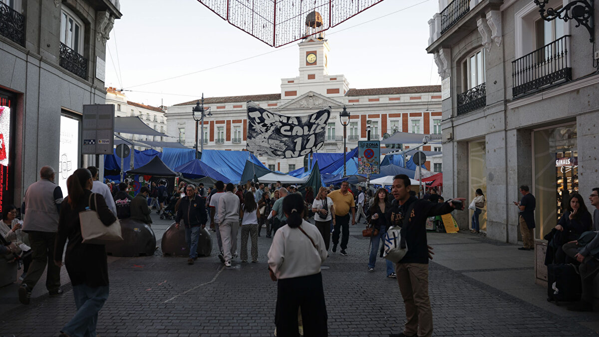 Las protestas en Sol empiezan a desmoronarse