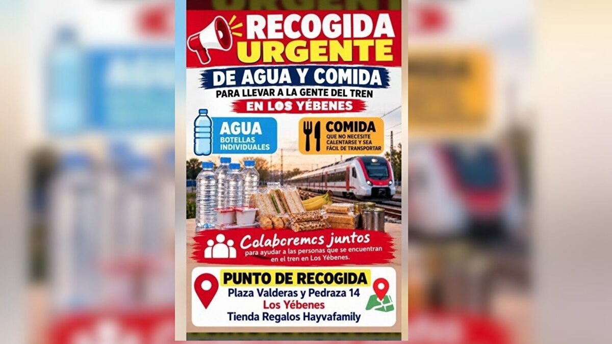 Los vecinos acuden con agua y alimentos