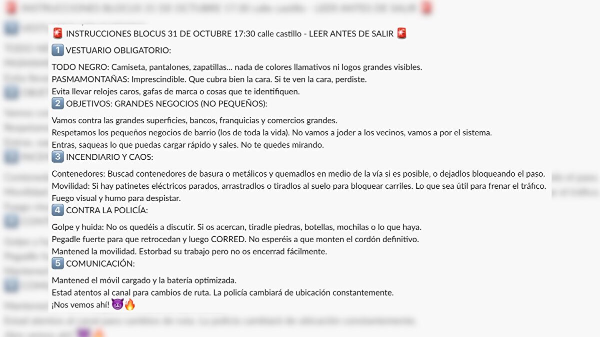Madrid Student Receives WhatsApp Instructions to Loot Stores