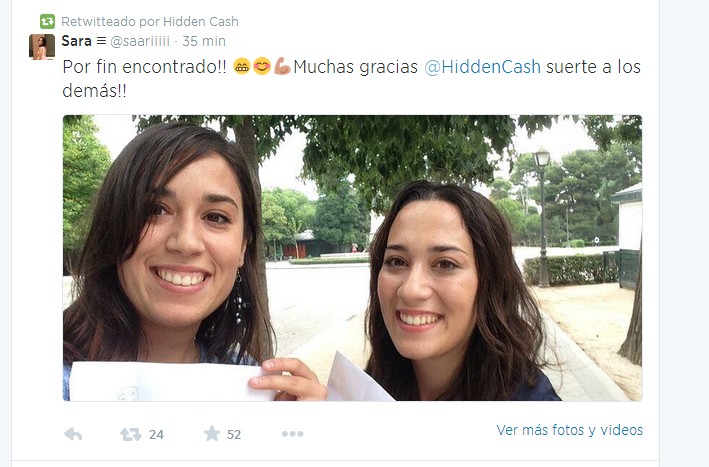 Mensaje de agradecimiento de dos afortunadas.