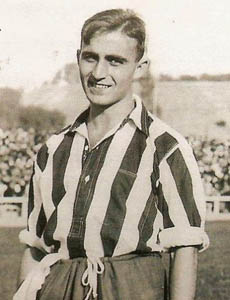 Monchín Triana, durante su etapa en el Atlético.