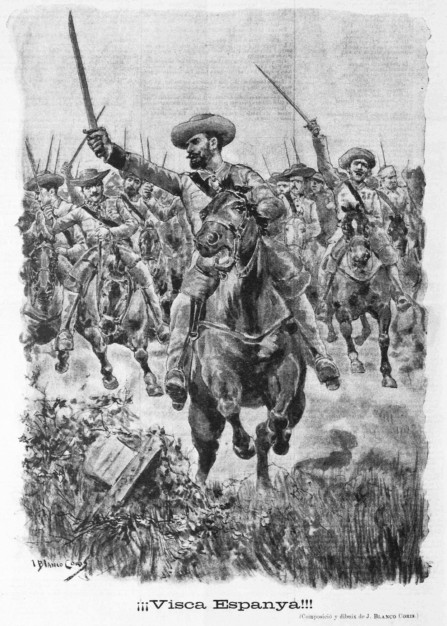 Viñeta aparecida en 'La Campana de Gràcia' el 14 de marzo de 1896.